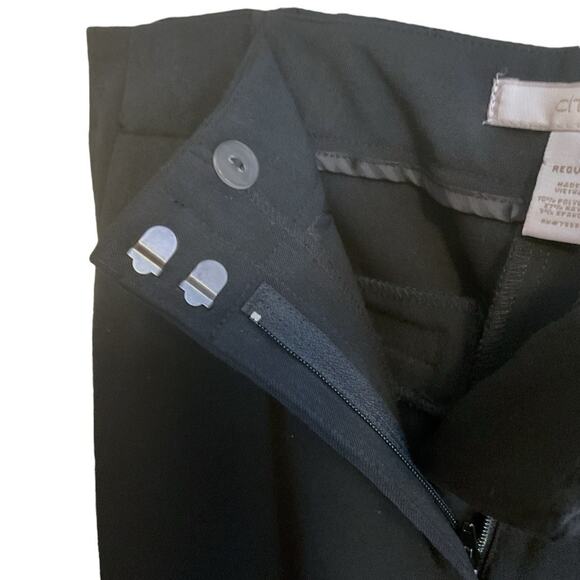 Chico's Dress Pants Women's Size 1 (0-2) Black High Rise Career Casual Stretch - Picture 3 of 9